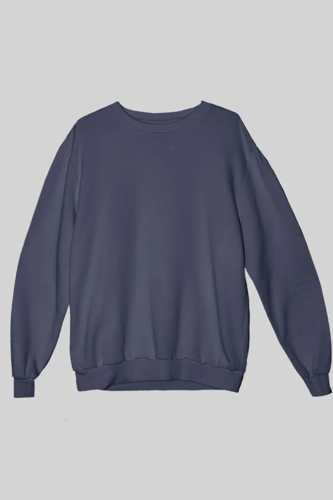 Navy Blue Oversized Sweatshirt for men