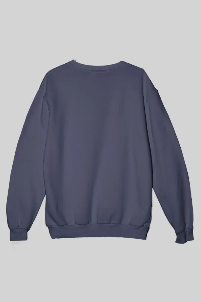 Navy Blue Oversized Sweatshirt for men
