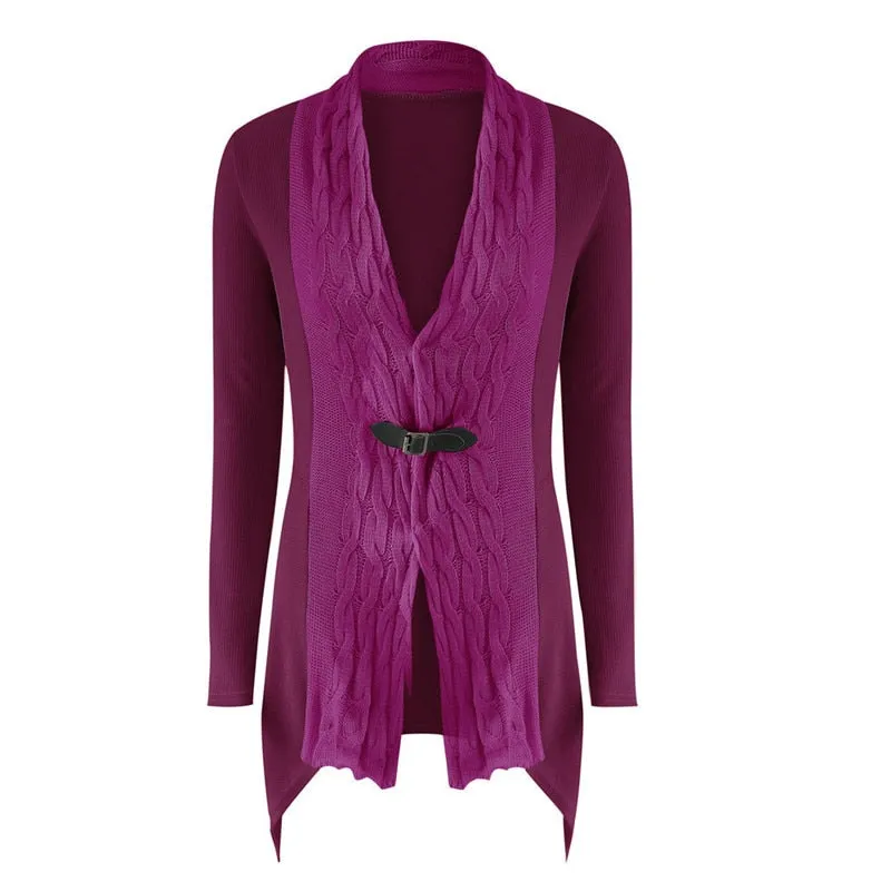 New Fashion Open Stitch Sweater Knitted Jacket Pullover Plus Size Outwear Coat Sweater Women Trendy Winter Clothes