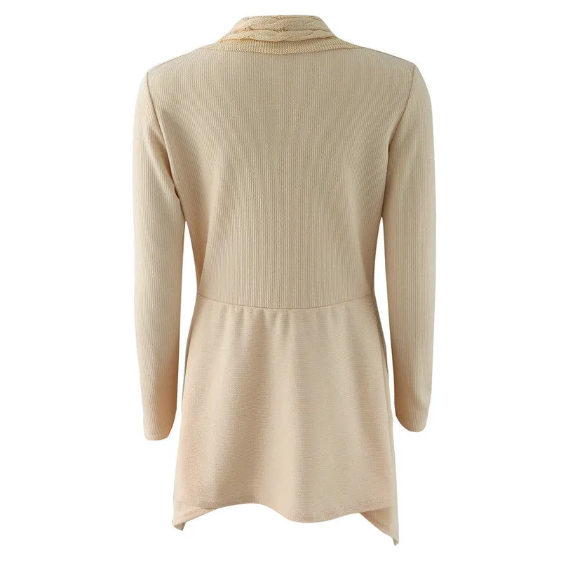 New Fashion Open Stitch Sweater Knitted Jacket Pullover Plus Size Outwear Coat Sweater Women Trendy Winter Clothes