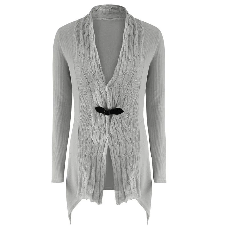 New Fashion Open Stitch Sweater Knitted Jacket Pullover Plus Size Outwear Coat Sweater Women Trendy Winter Clothes
