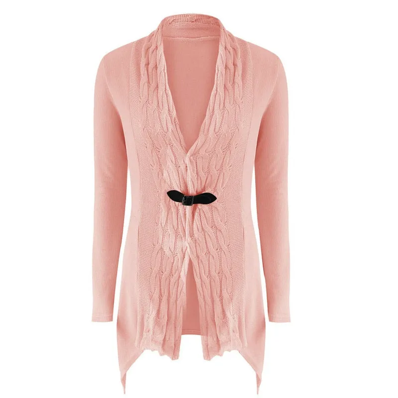 New Fashion Open Stitch Sweater Knitted Jacket Pullover Plus Size Outwear Coat Sweater Women Trendy Winter Clothes