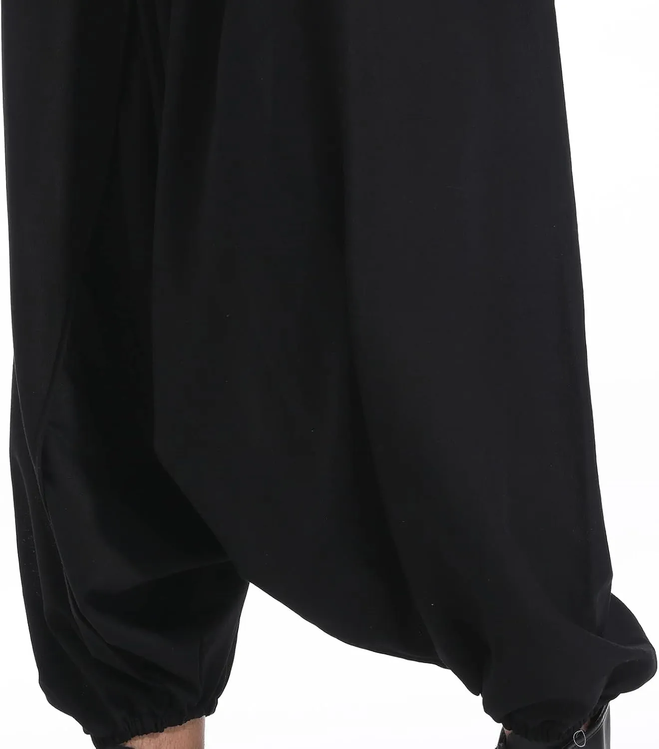 PACEIADTA Men's Casual Skirt Pants Loose Wide Leg Hippie Harem Trousers