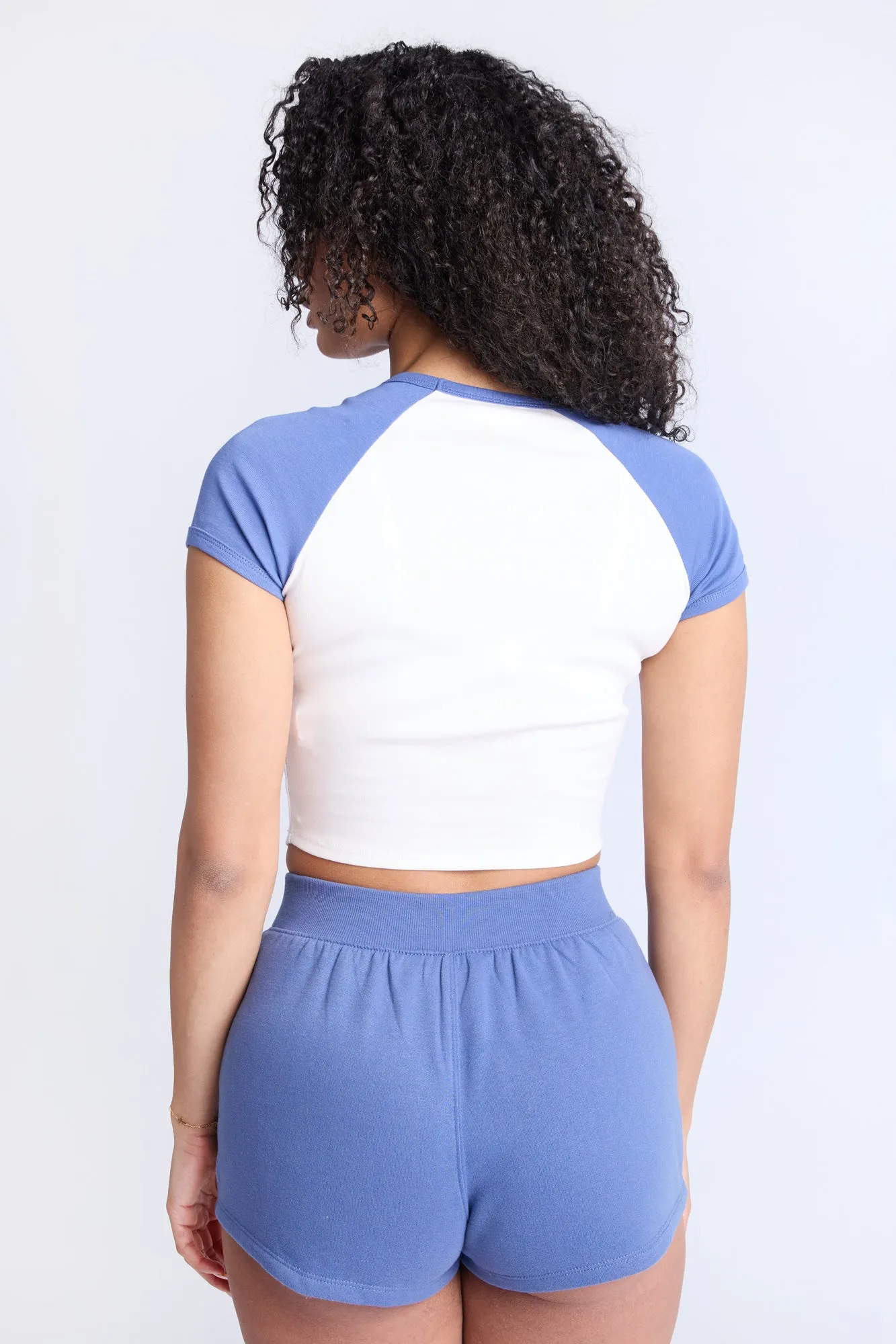 Ribbed Crew Neck Baby Tee