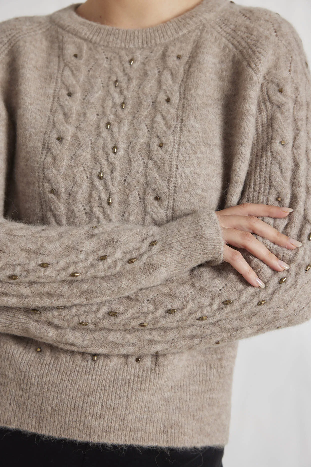 Rita Alpaca Sweater in Hazel