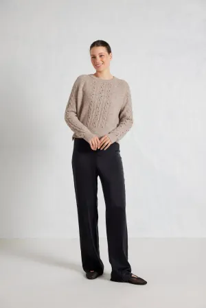 Rita Alpaca Sweater in Hazel