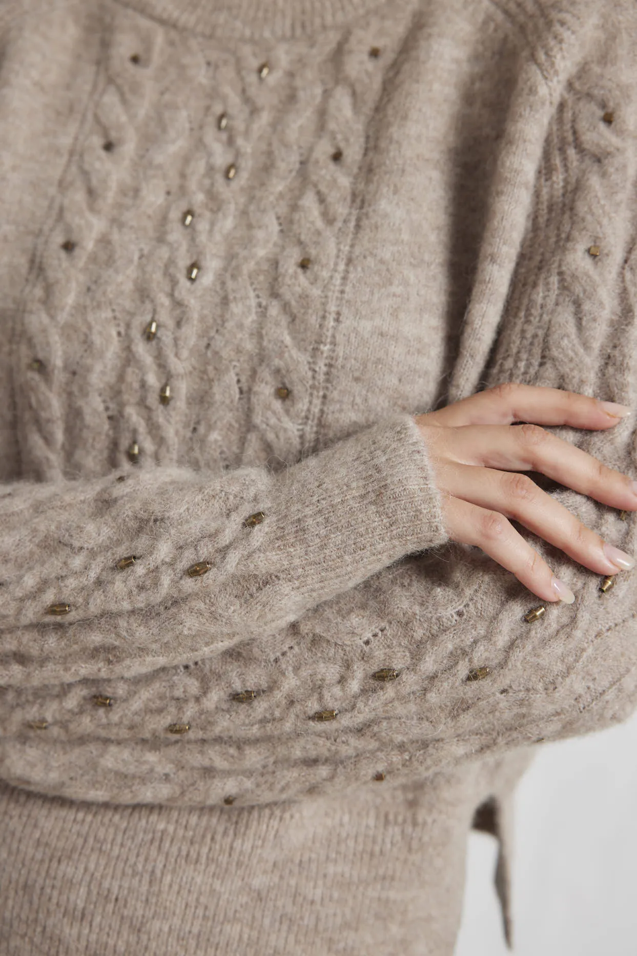 Rita Alpaca Sweater in Hazel