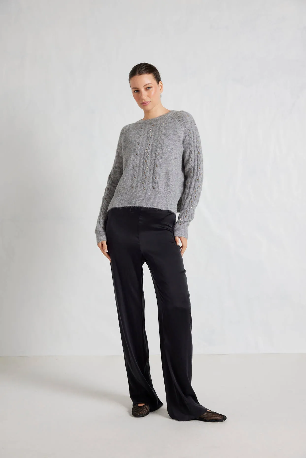 Rita Alpaca Sweater in Husky