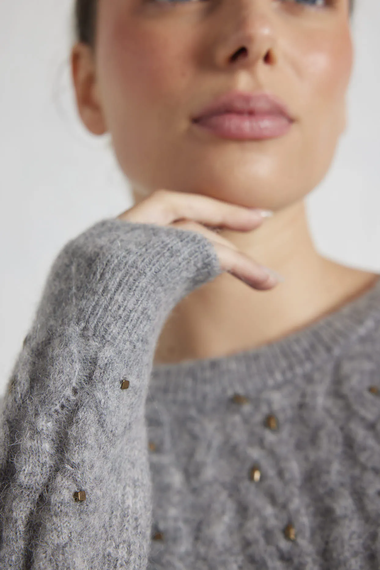 Rita Alpaca Sweater in Husky