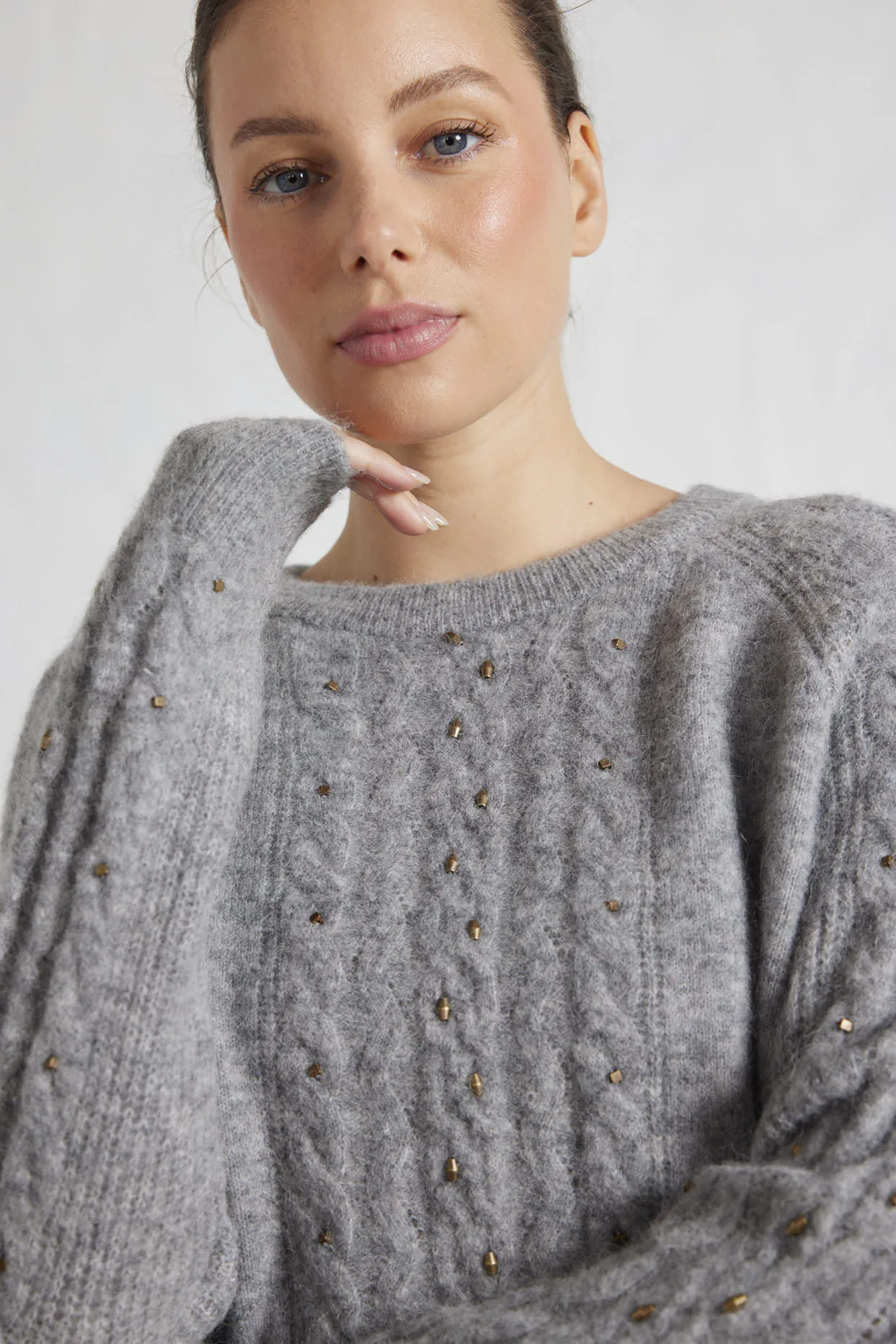 Rita Alpaca Sweater in Husky