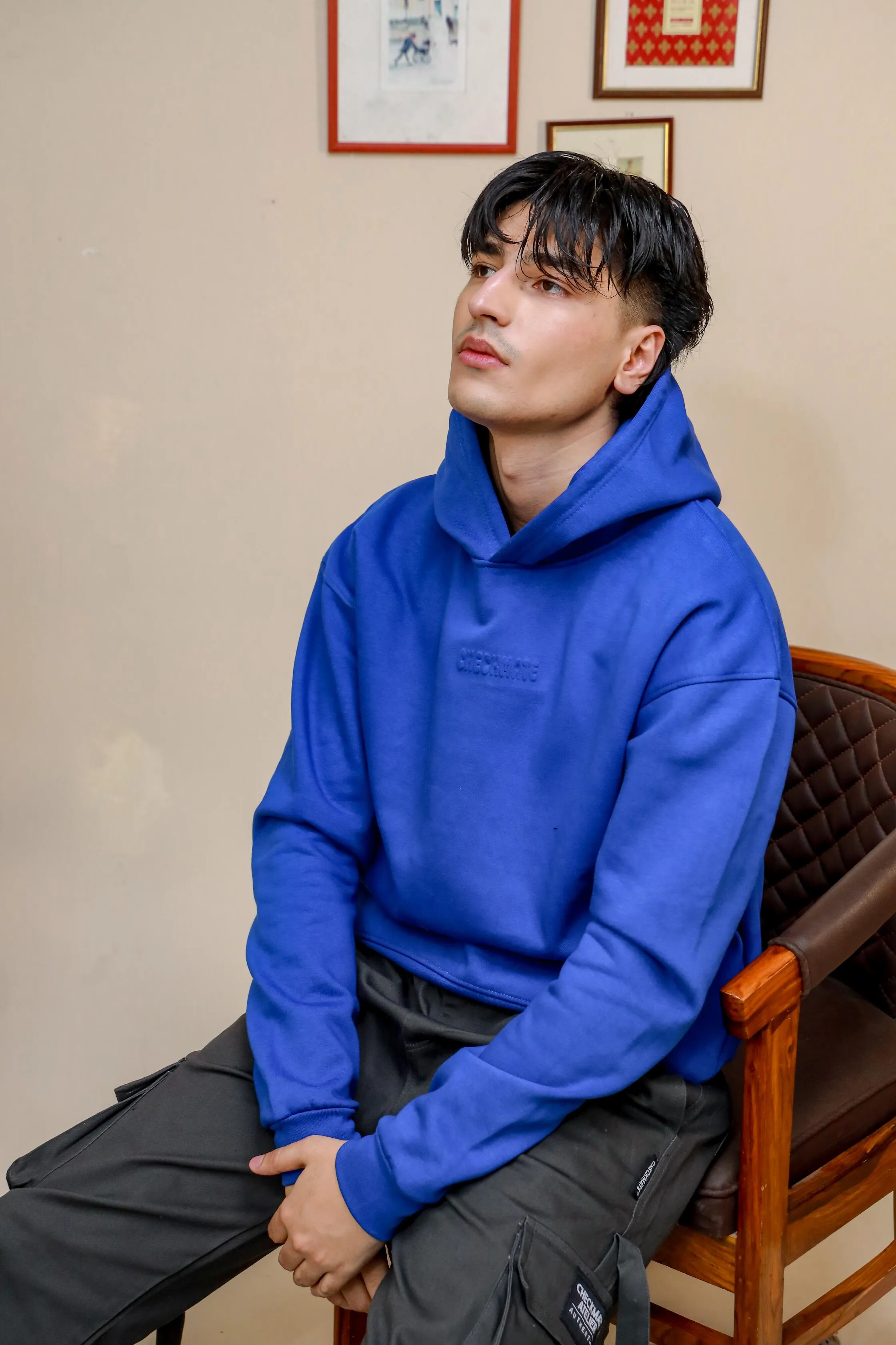 ROYAL BLUE HEAVY WEIGHT OVERSIZED HOODIE