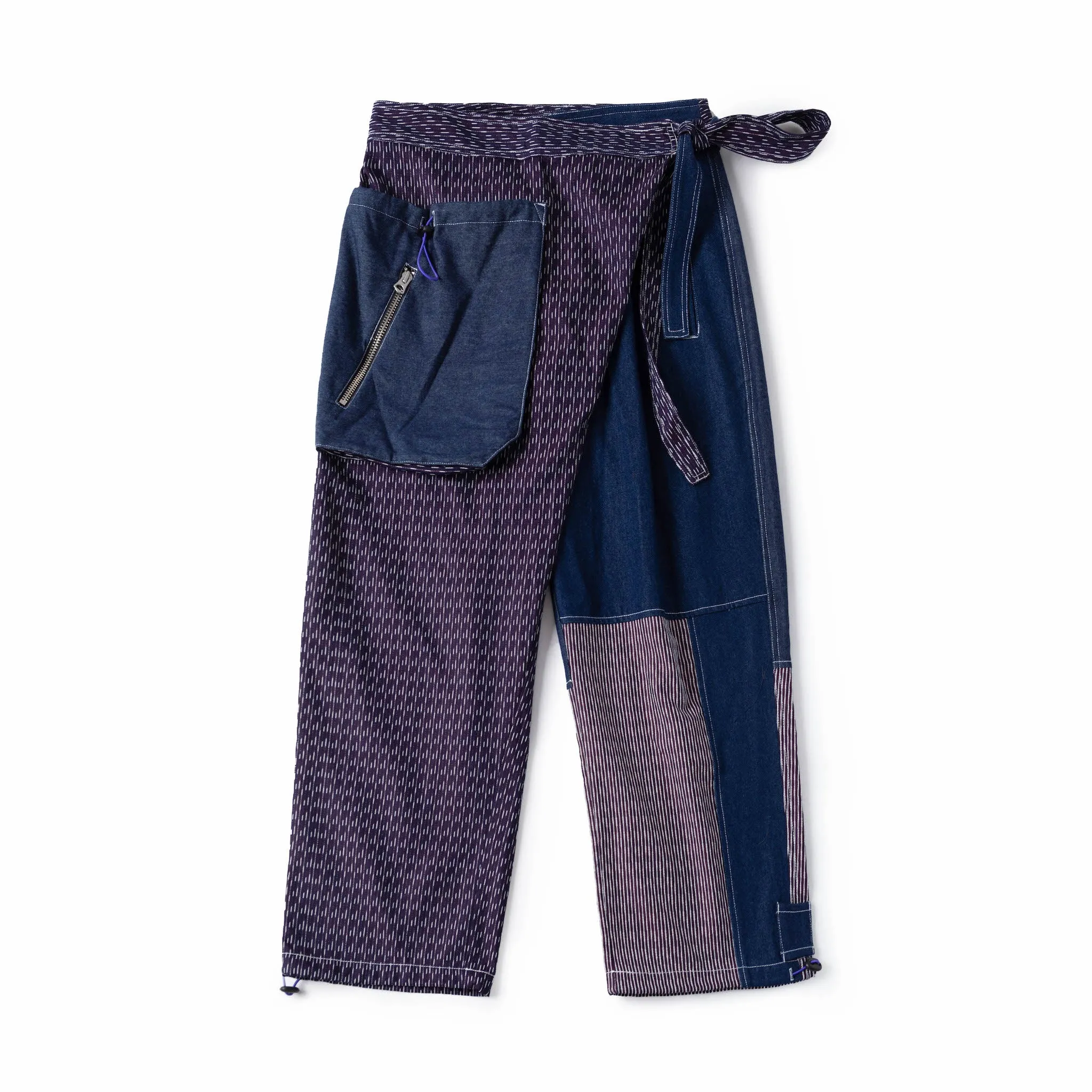 Sashiko Wrap Pants