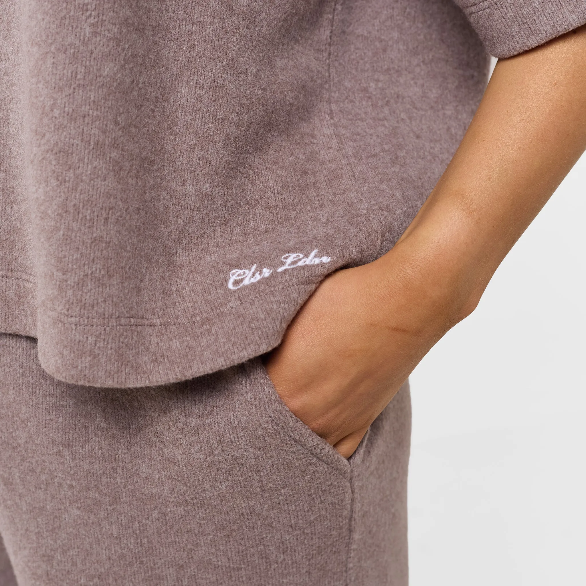 Soft Knit Twinset | Brown
