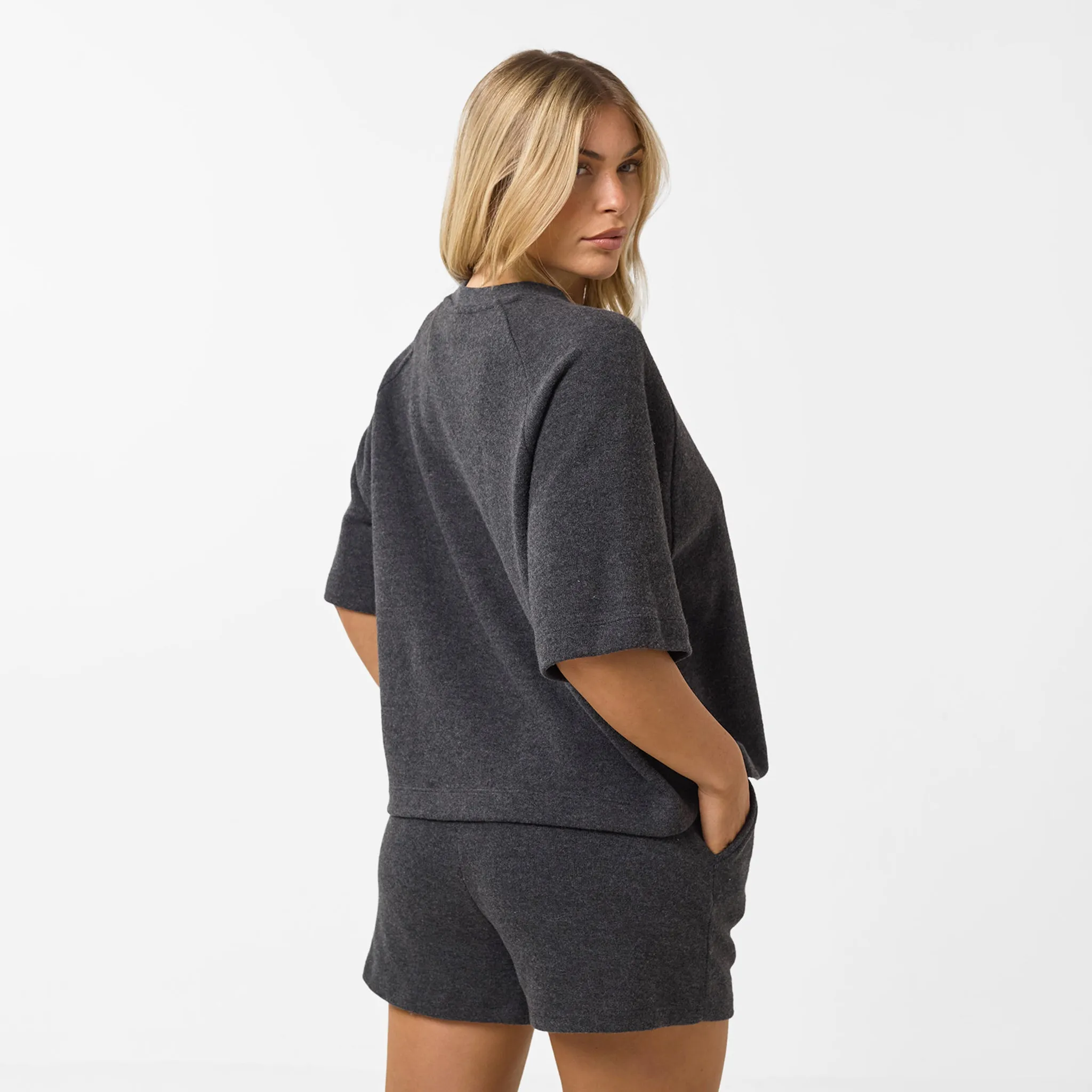Soft Knit Twinset | Charcoal
