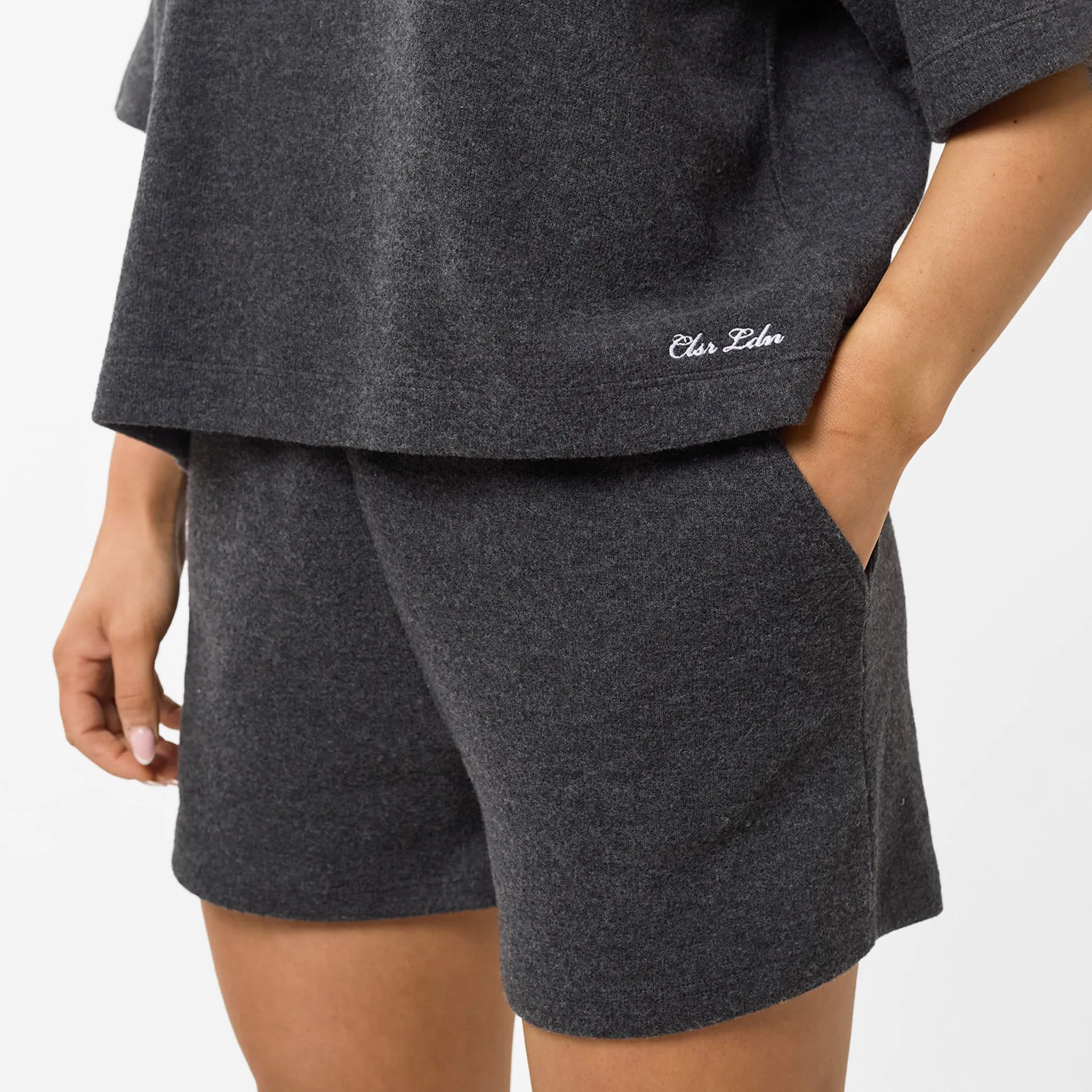 Soft Knit Twinset | Charcoal