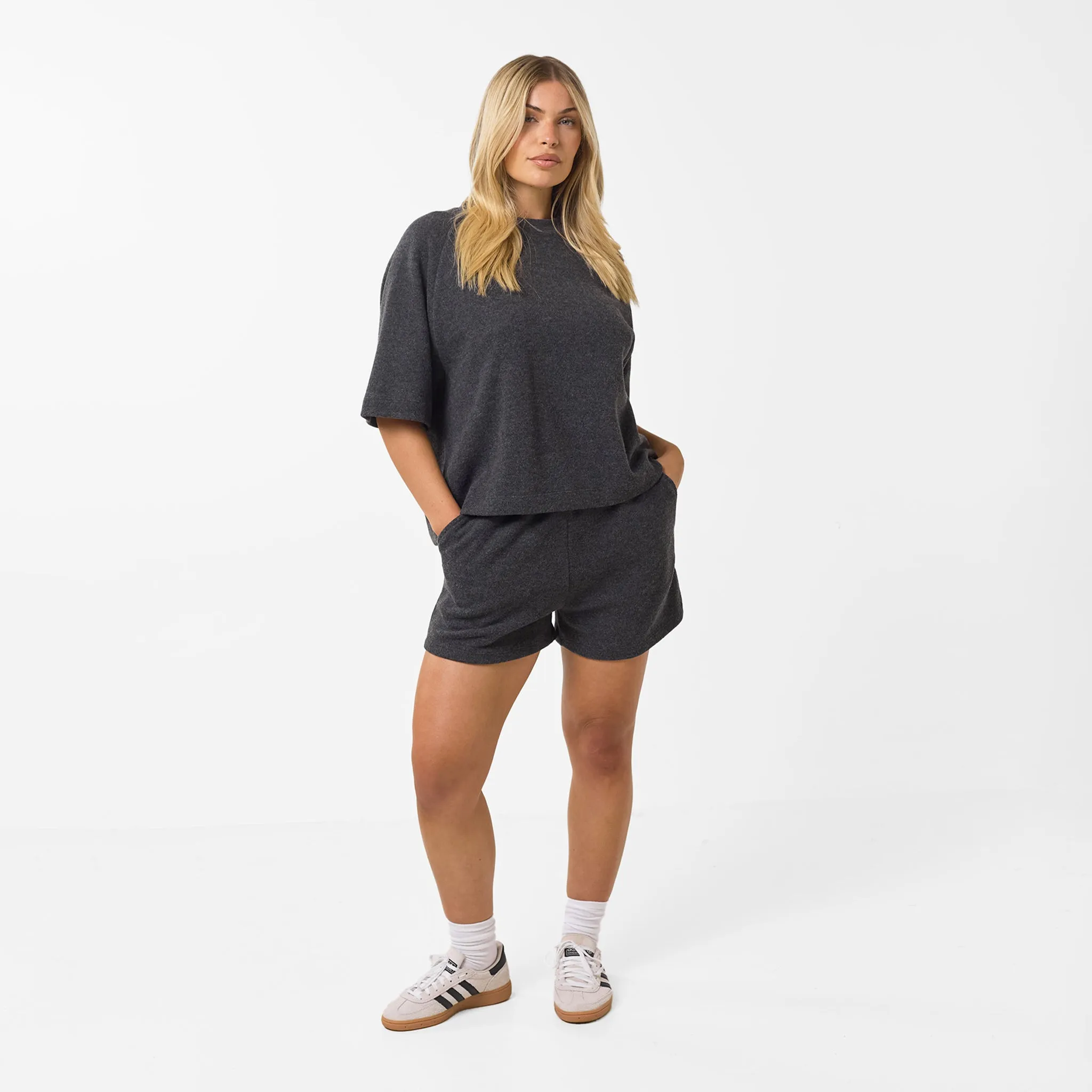 Soft Knit Twinset | Charcoal