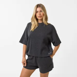 Soft Knit Twinset | Charcoal