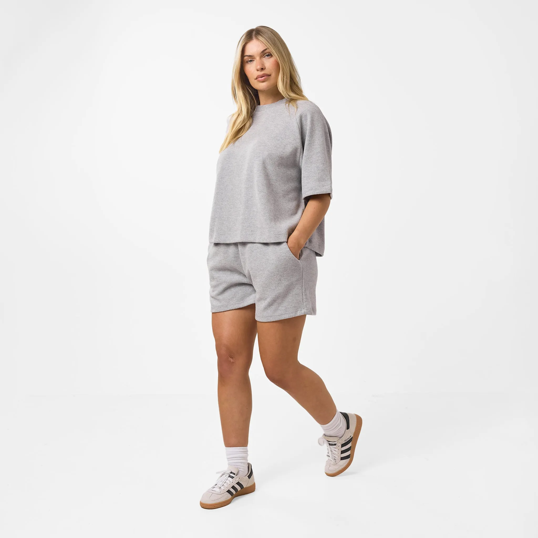 Soft Knit Twinset | Grey Marl