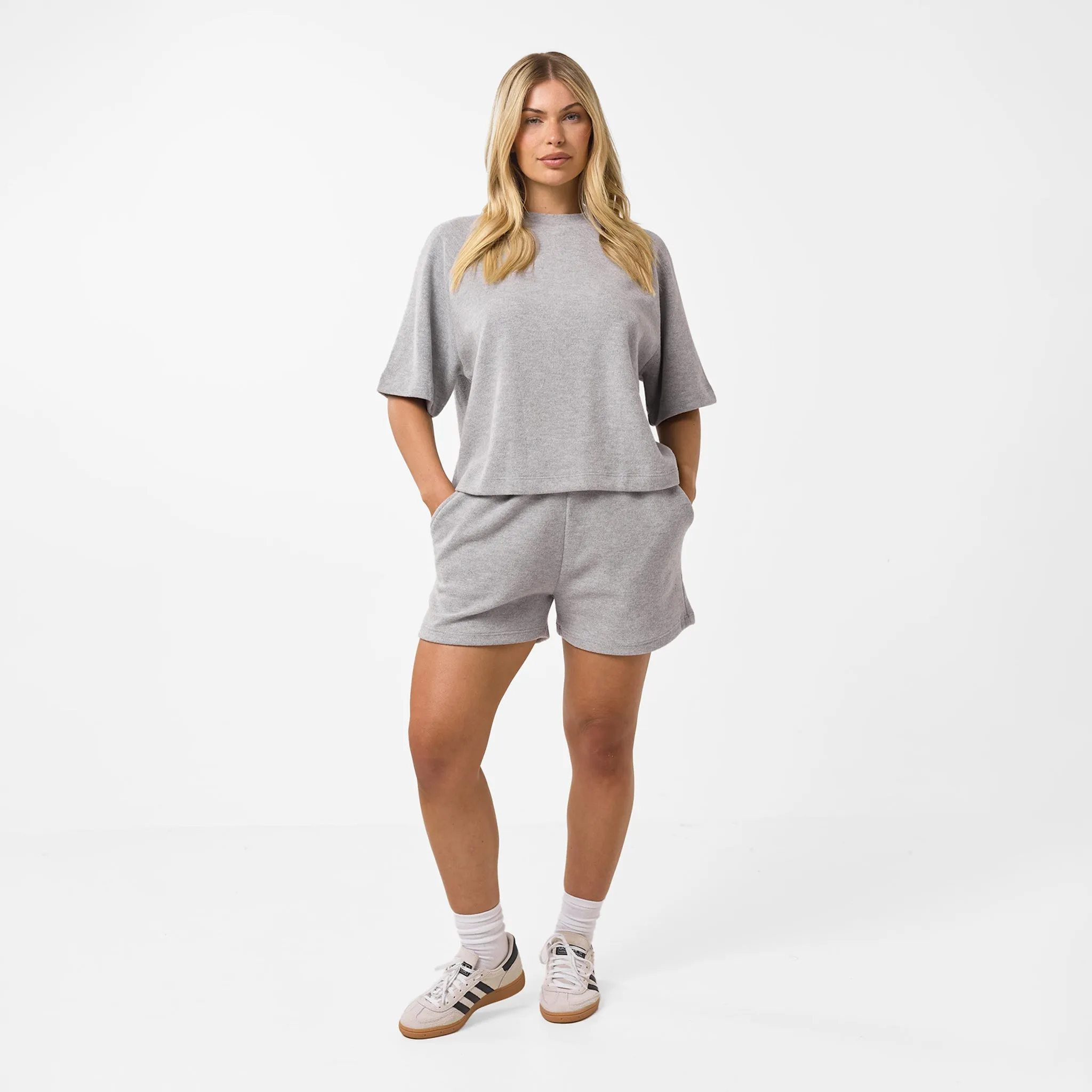 Soft Knit Twinset | Grey Marl