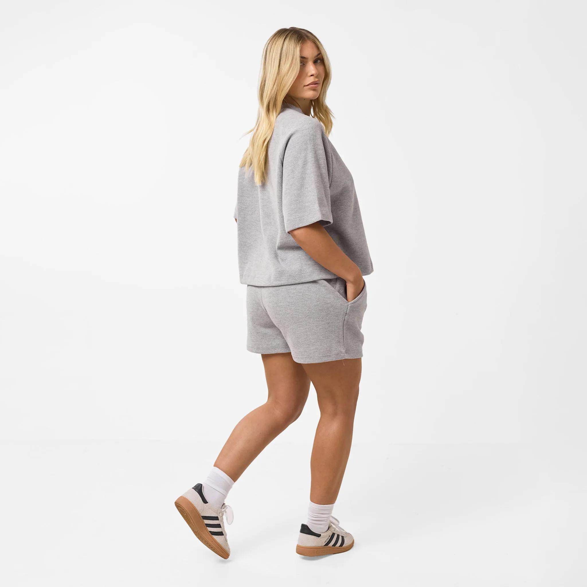 Soft Knit Twinset | Grey Marl