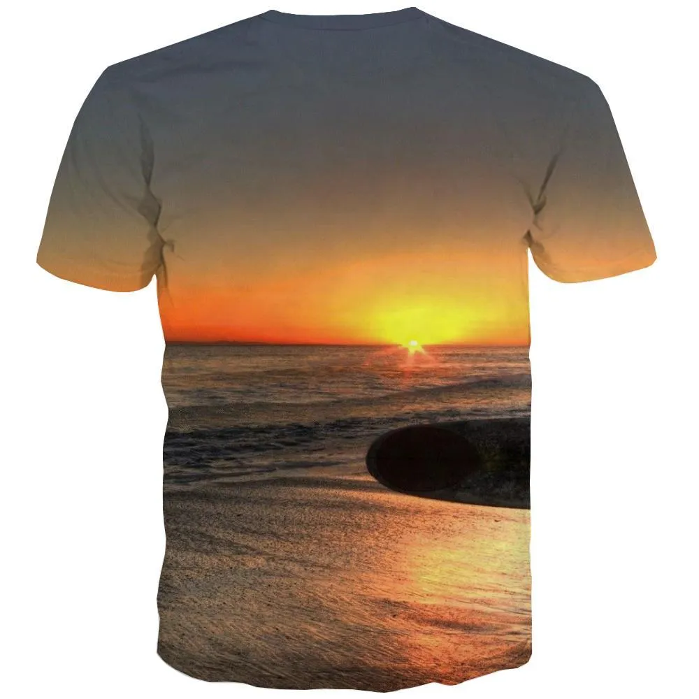 surf T-shirt Men The sea T-shirts 3d sport T-shirts Graphic Cool Tshirts Casual