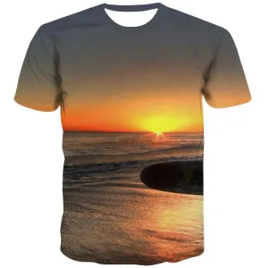 surf T-shirt Men The sea T-shirts 3d sport T-shirts Graphic Cool Tshirts Casual