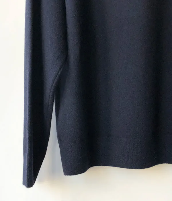 TAN/"DO IT" OVERSIZE CREWNECK PULLOVER(NAVY)