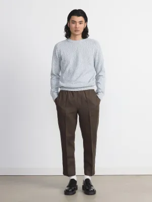 The Marled Raglan Sweater in Storm Blue