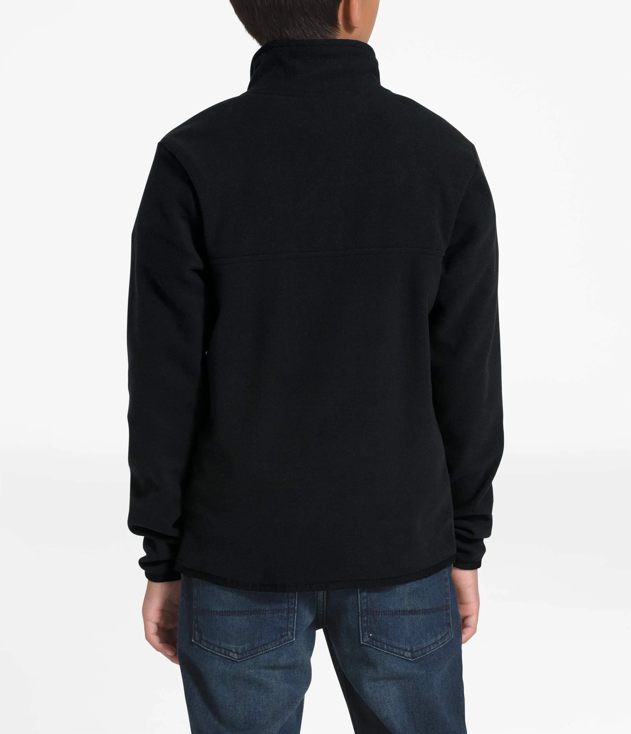 The North Face Boys' Glacier ¼ Snap, TNF Black, Large