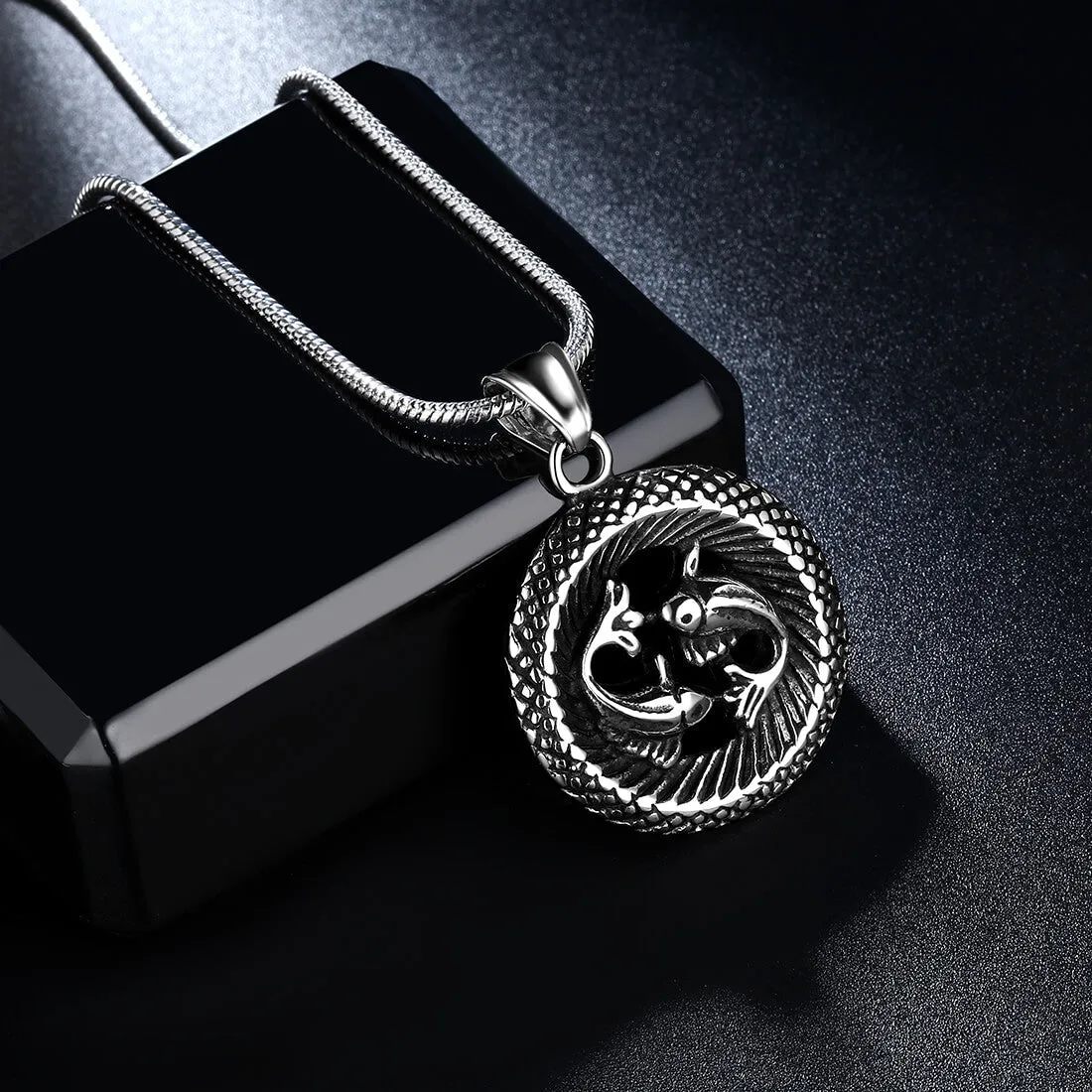 Tokyo Mart Men Zodiac Pisces Necklace Pendant Star Sign Constellation Jewelry Women Boys Girls Birthday Gift