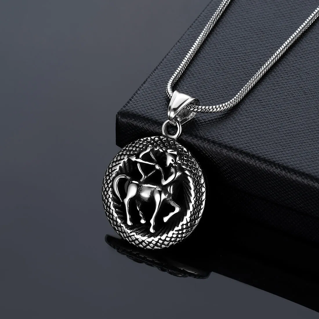 Tokyo Mart Men Zodiac Sagittarius Necklace Pendant Star Sign Constellation Jewelry Women Boys Girls Birthday Gift