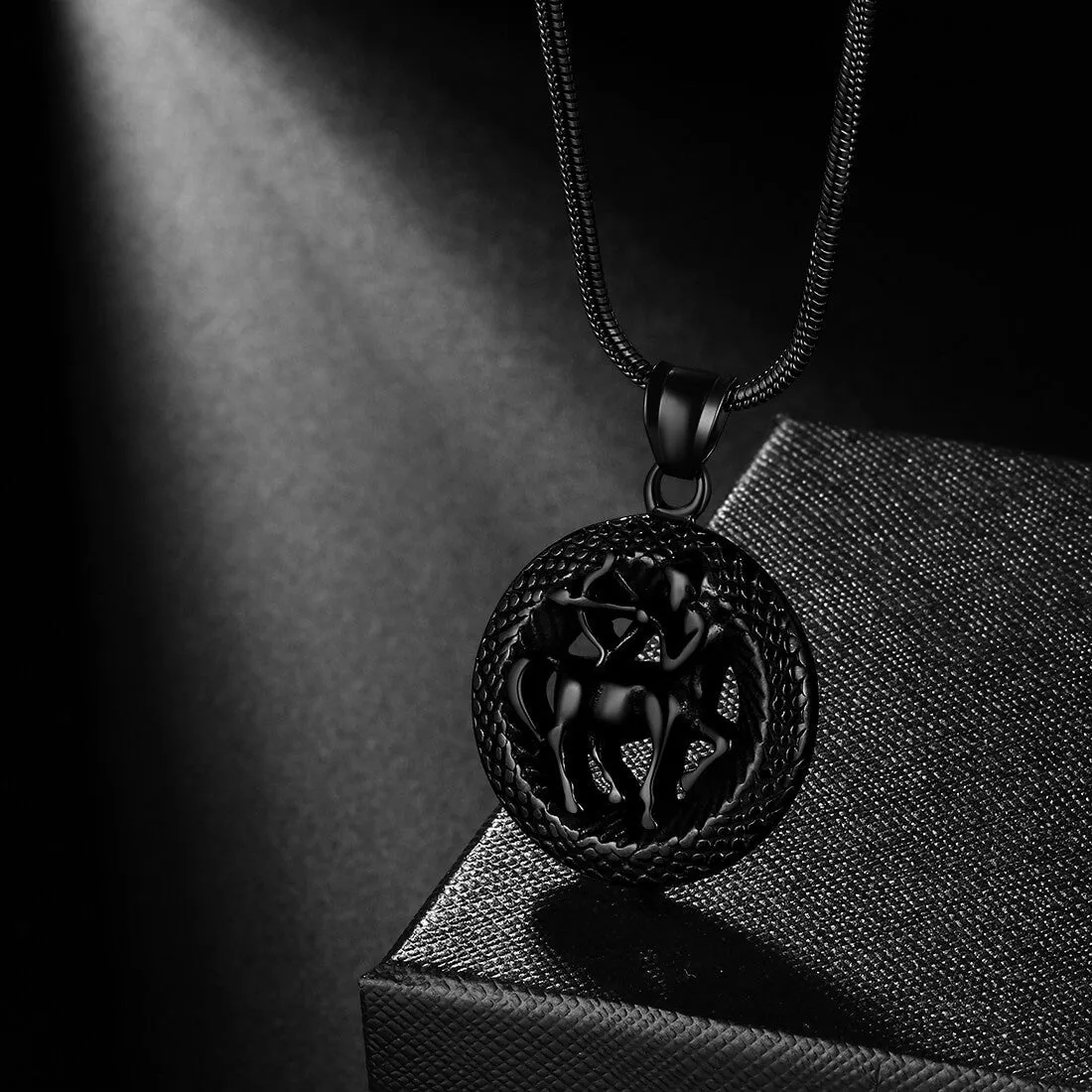 Tokyo Mart Men Zodiac Sagittarius Necklace Pendant Star Sign Constellation Jewelry Women Boys Girls Birthday Gift