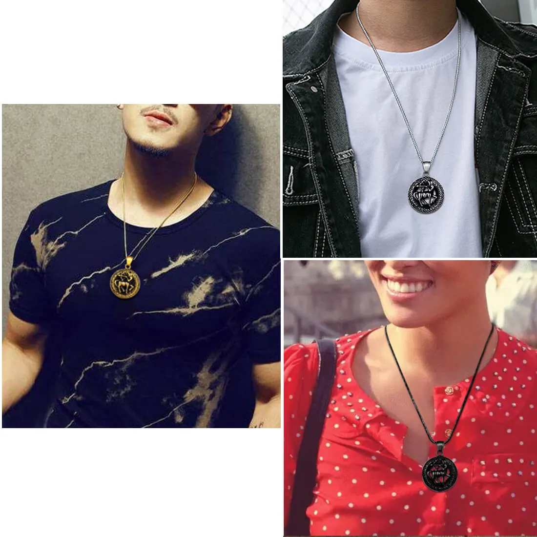 Tokyo Mart Men Zodiac Sagittarius Necklace Pendant Star Sign Constellation Jewelry Women Boys Girls Birthday Gift
