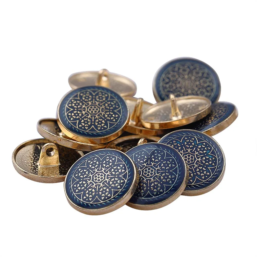 Traditional Design Lamination Shank Metal Buttons for Ethnic Wear