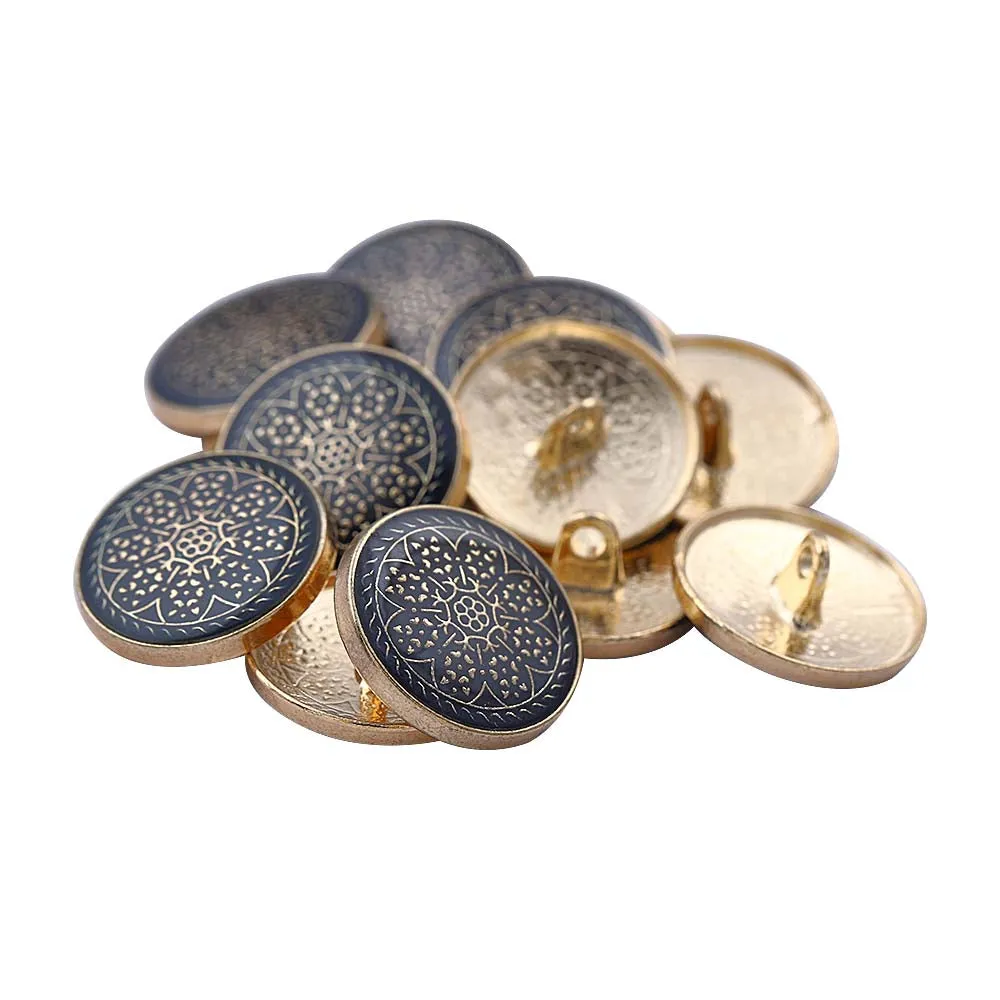 Traditional Design Lamination Shank Metal Buttons for Ethnic Wear