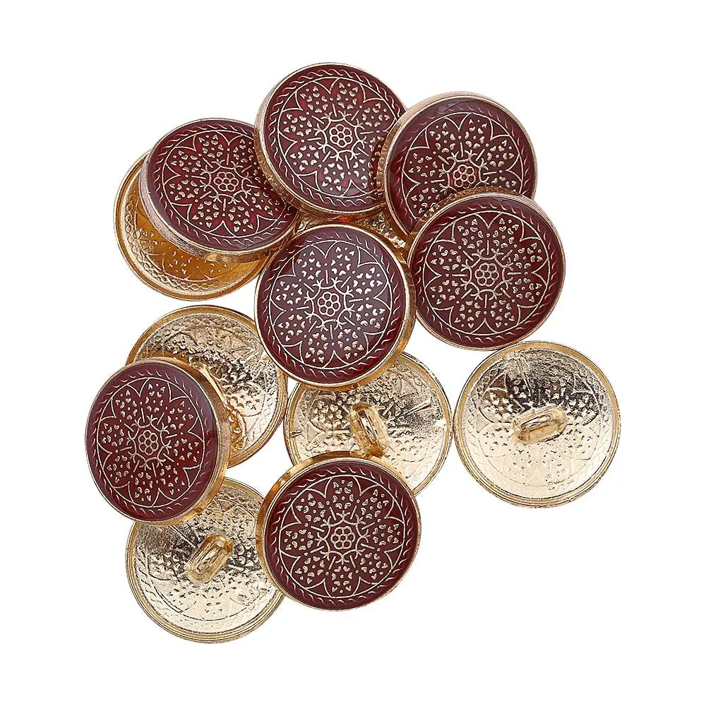 Traditional Design Lamination Shank Metal Buttons for Ethnic Wear