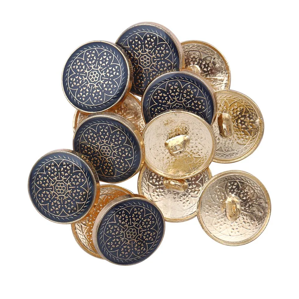 Traditional Design Lamination Shank Metal Buttons for Ethnic Wear
