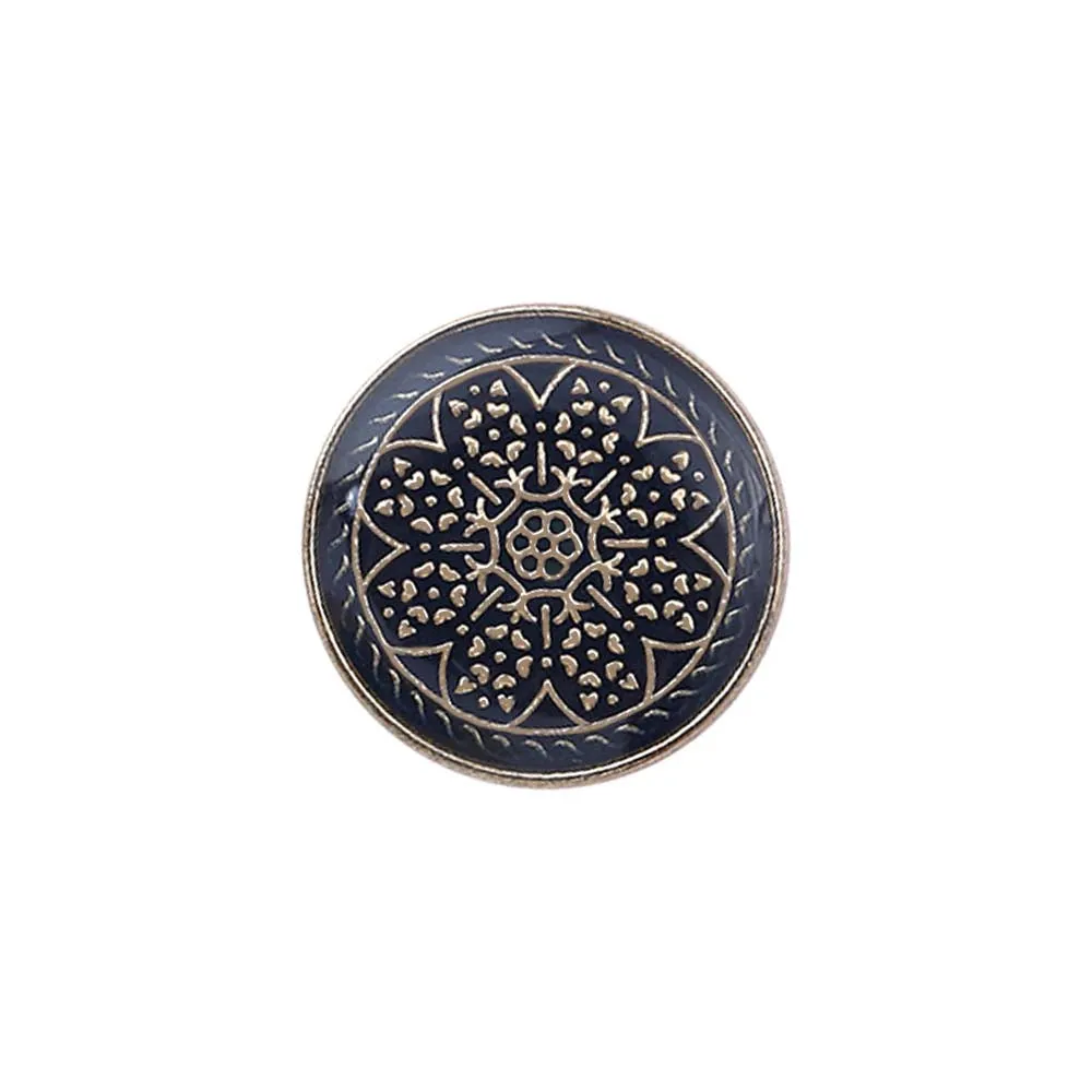 Traditional Design Lamination Shank Metal Buttons for Ethnic Wear