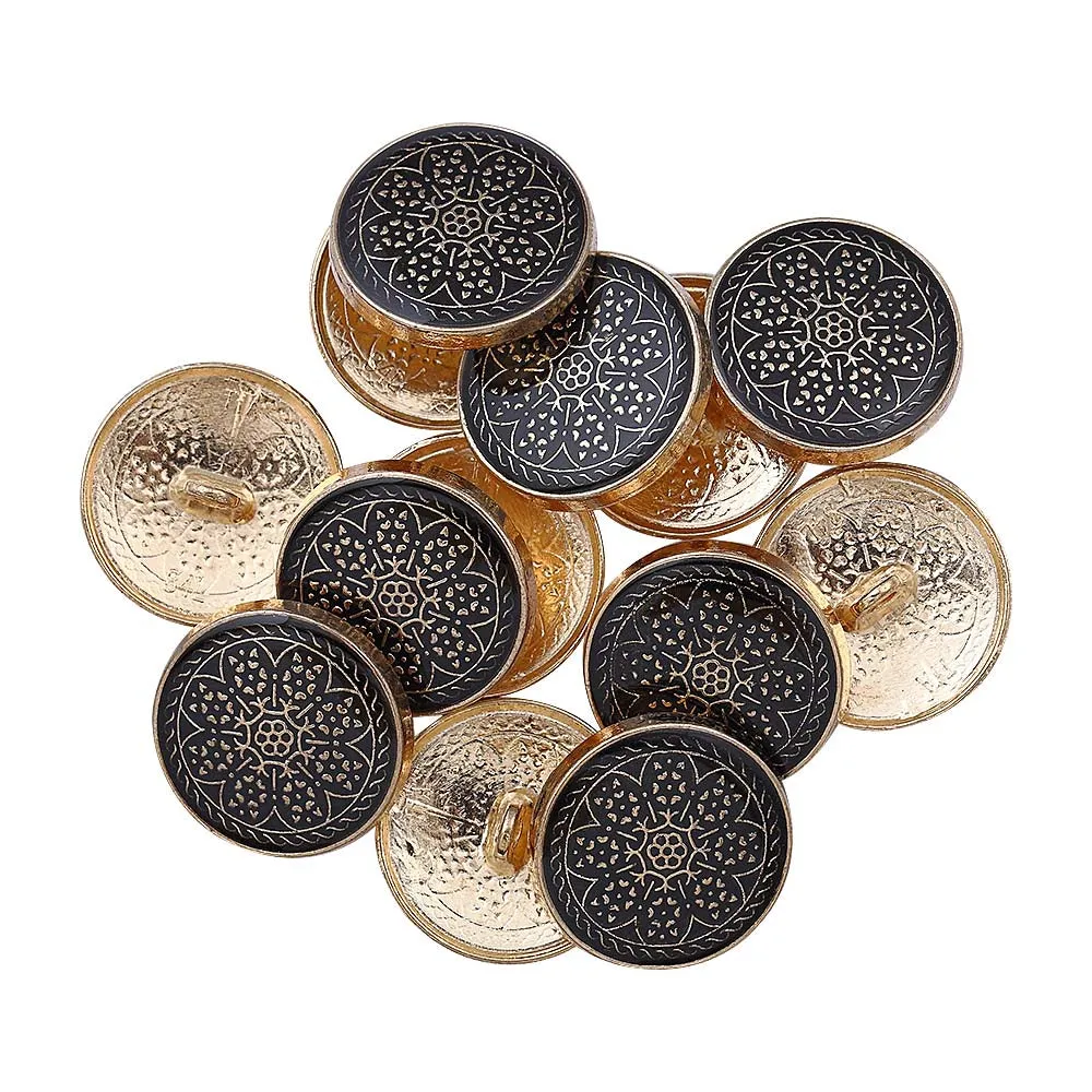 Traditional Design Lamination Shank Metal Buttons for Ethnic Wear