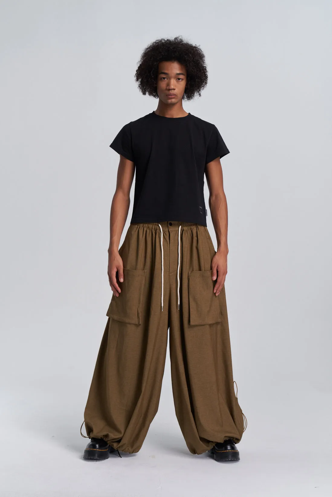 Wide Leg Yemi Pants - Coffee