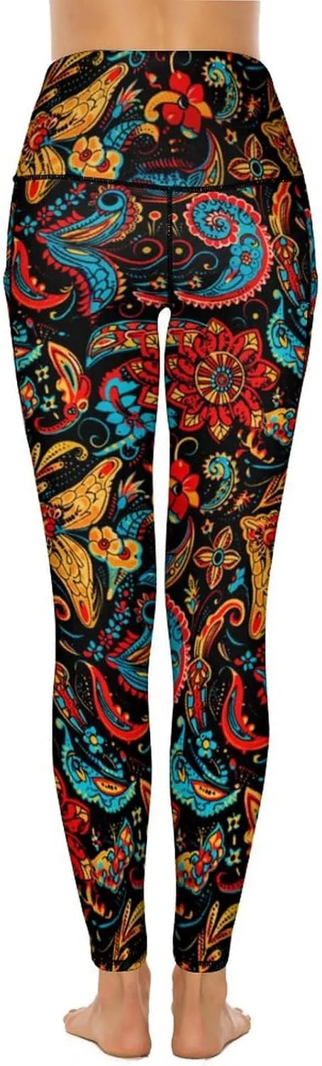 Women's High Waist Tummy Control Yoga Pants with Pockets Workout Leggings